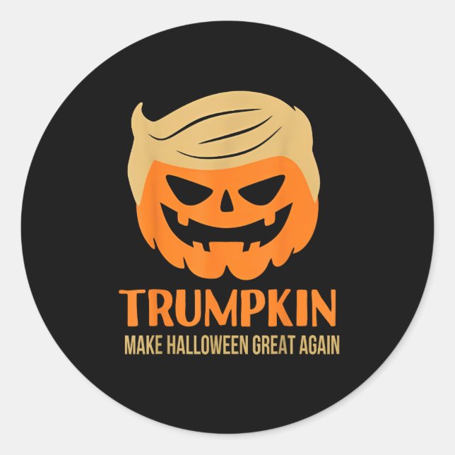 Adesivo Trumpkin Faz Excelente De Halloween Novamente (Frente)