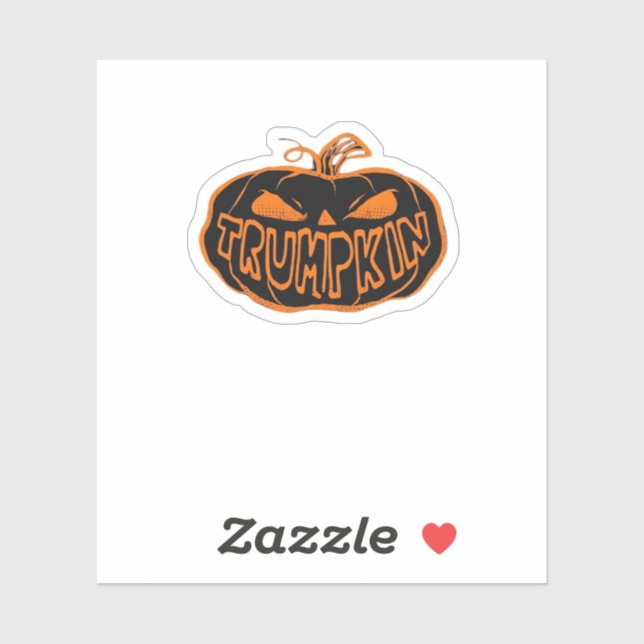 Adesivo Trumpkin Halloween (Folha)