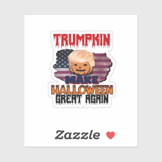 Adesivo Trumpkin Halloween Classic (Folha)