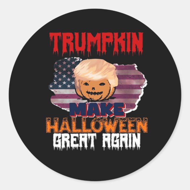 Adesivo Trumpkin Halloween Classic (Frente)