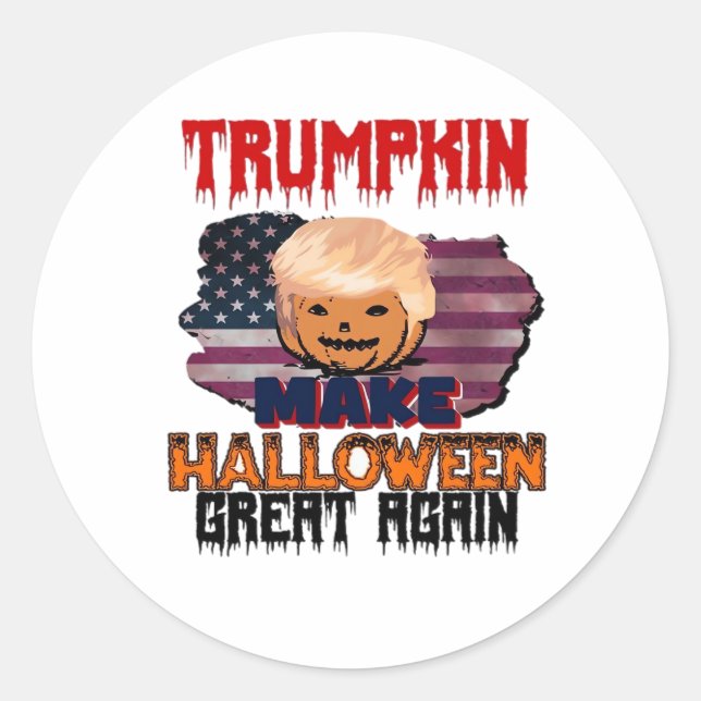 Adesivo Trumpkin Halloween Classic (Frente)