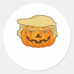 Adesivo Trumpkin Halloween Clássico Engraçado - Slot de Qu