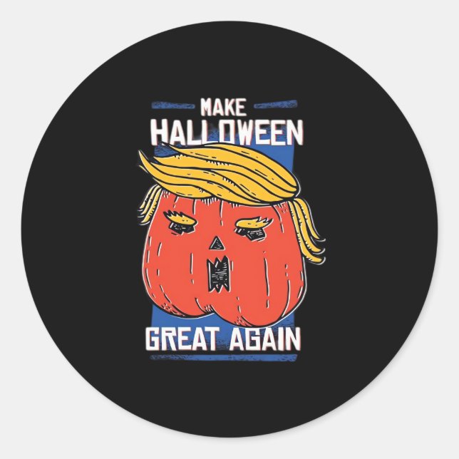 Adesivo Trumpkin Halloween Pupmkin Clássico (Frente)