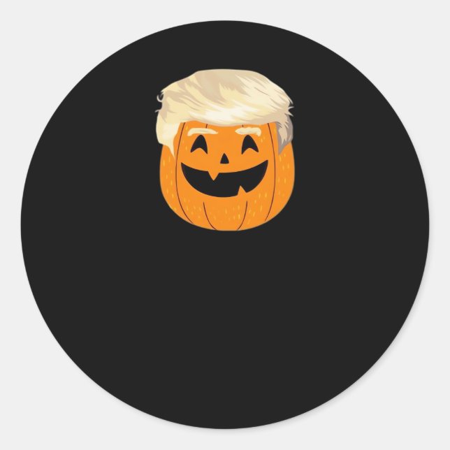 Adesivo Trumpkin Pumpkin Halloween Clássico (Frente)