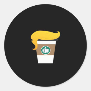Adesivo Trumpkin Spice Latte Engraçado Donald Piada Pumpki