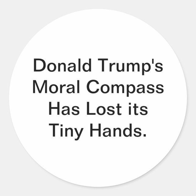 Adesivo Trump's Broken Moral Compass Hankamer Artjunkhaus (Frente)