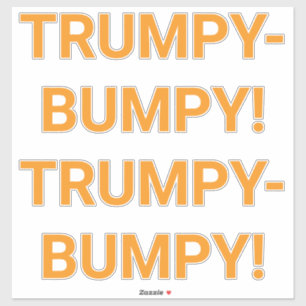Adesivo TRUMPY BUMPY Hankamer Artjunkhaus Comic Splash-Art