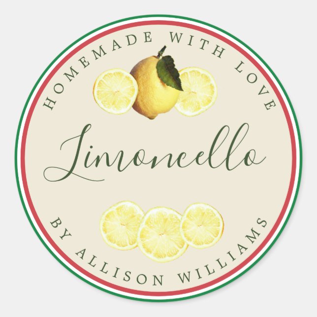 Adesivo Truolore Italiano Limoncello Personalizado (Frente)