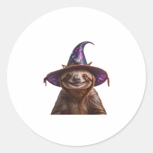 Adesivo Truque de Bruxas de Sloth Halloween ou para tratar