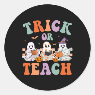 Adesivo Truque De Halloween De Grooven Ou Ensino De Fantas