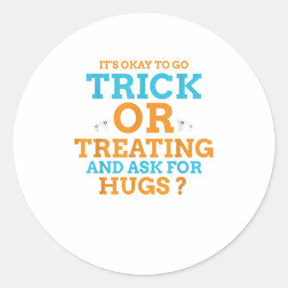 Adesivo Truque De Halloween Ou Tratar Por Abraços Eng
