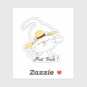 Adesivo Truque de palha de Gatinho Kute