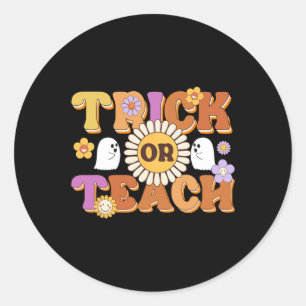 Adesivo Truque De Retrô Ou Ensino Professor Fantasma Hallo