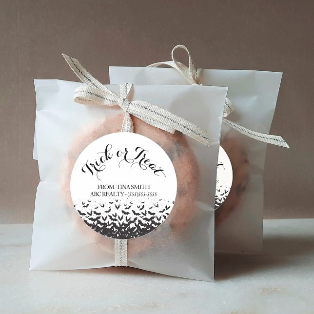 Adesivo Truque do cliente ou trate o Dia das Bruxas (Criador carregado)