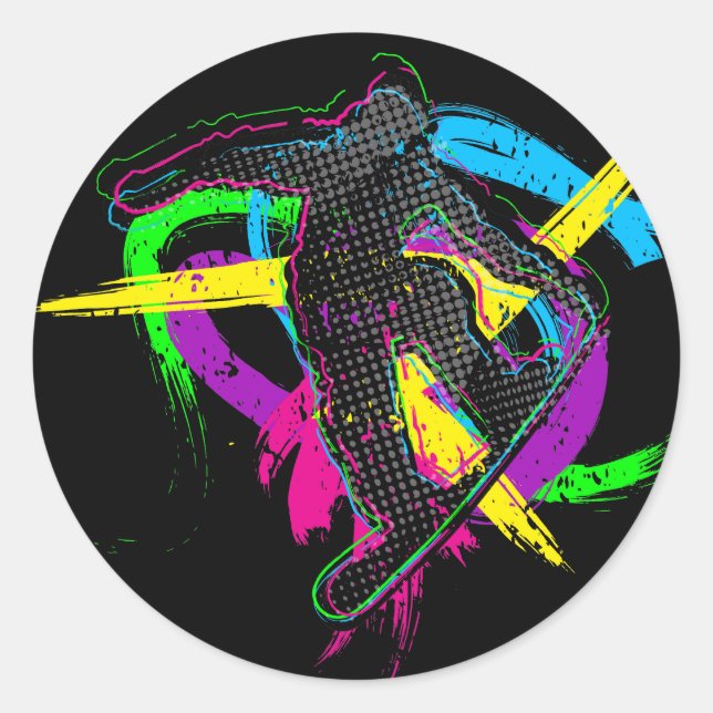 Adesivo Truque do Snowboard (Frente)