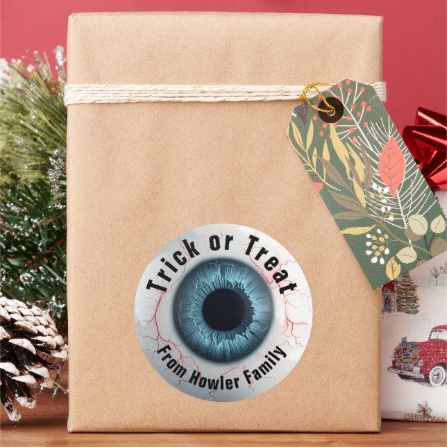 Adesivo 👁️ Truque ou Tratamento de Halloween Assombrado (Feriado)