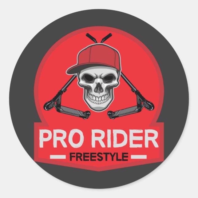 Adesivo Truques de Cavaleiro Sem Patinete Pro (Frente)