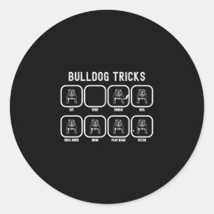 Adesivo Truques - Falha no treinamento de Bulldog Divertid