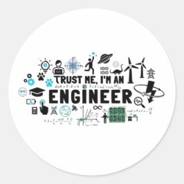Adesivo TRUST ME, I'M AN ENGINEER feat Maxwell Gleichungen
