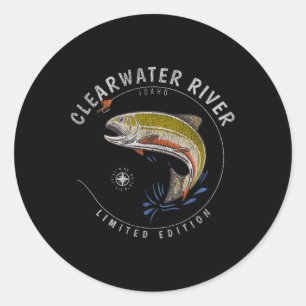 Adesivo Truta da Rio Clearwater Fly Fishing Souvenir Clear
