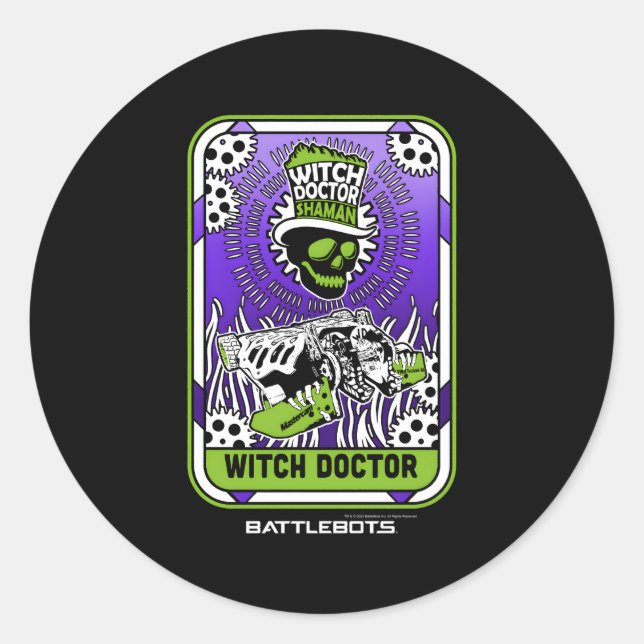 Adesivo Truta de Bruxas de Halloween Dr. Sha Tarot (Frente)