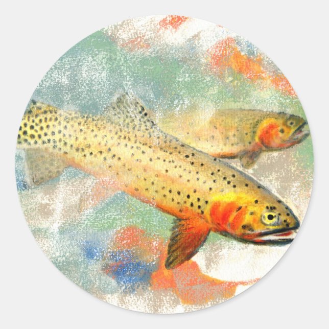 Adesivo Truta de Cutthroat (Frente)