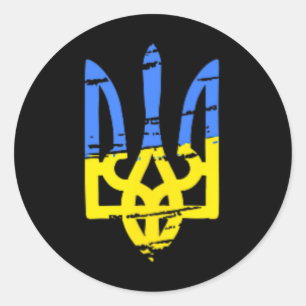 Adesivo Tryzub Ucrânia Tridente Ucraniano Militar