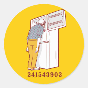 Adesivo tshirt cómico do congelador 241543903 principal