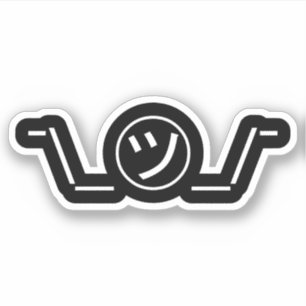 Adesivo Tsu Kana Shrug Emoticon ¯\_ ㋡_/  Japonês Kaomo