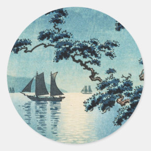 Adesivo Tsuchiya Koitsu Maiko Costa Marítima shin hanga