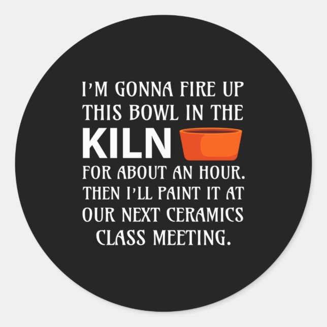 Adesivo Ttery Ceramics Artist Tter Clay Funny Humor C  (Frente)