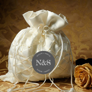 Adesivo Tuatara Minimalista e Elegante Iniciais Negrito Ca