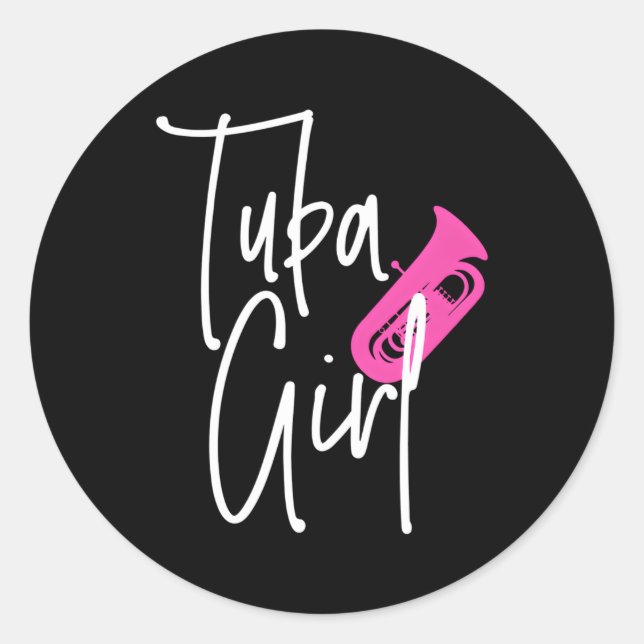 Adesivo Tuba Tuba Player Brass Music Marching Banda Tubist (Frente)