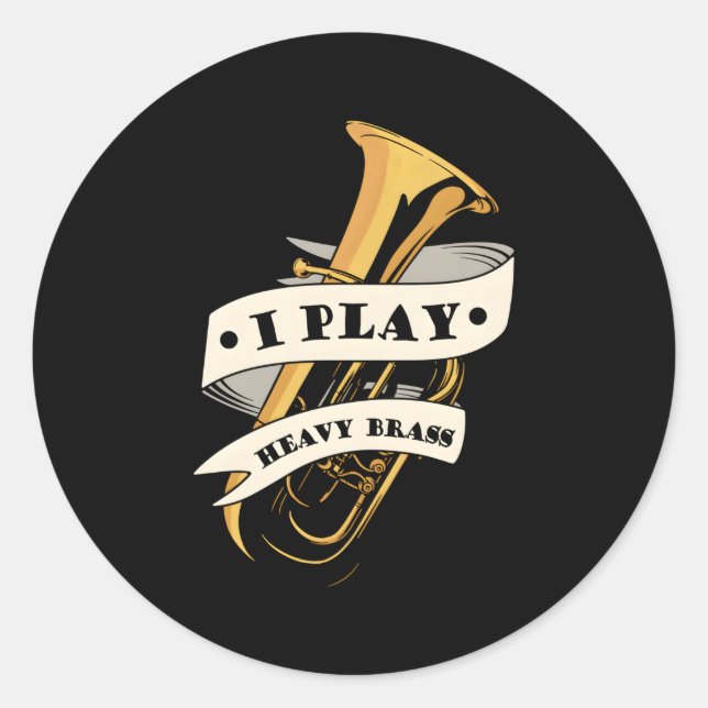 Adesivo Tuba Tubista Banda Marching (Frente)