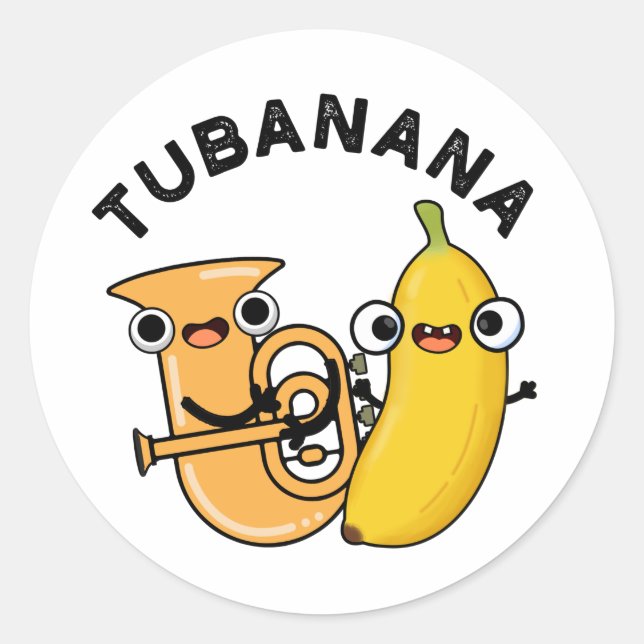 Adesivo Tubanana Funny Tuba Banana Pun (Frente)