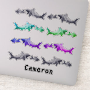 Adesivo Tubarão Após Padrão De Clay De Peixe Menor Adic