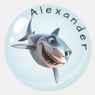 Adesivo Tubarão Dentudo Personalize