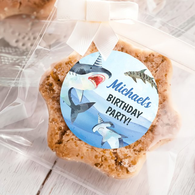 Adesivo Tubarão-Jawsome Sob O Aniversário Do Mar (Criador carregado)