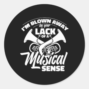 Adesivo Tubist Tuba, músico da Banda Marching