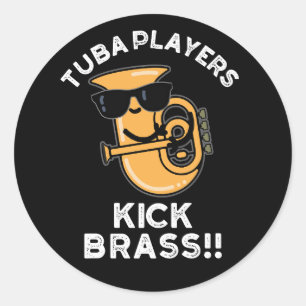 Adesivo Tubistas Kicking Brass Piada de Música engraçada F