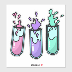 Adesivo Tubos de Teste Turbulentos