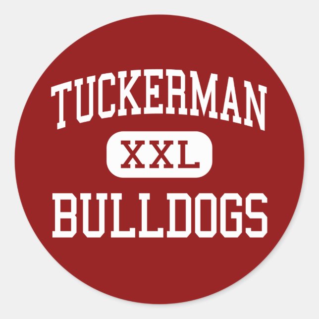 Adesivo Tuckerman - Bulldog - High - Tuckerman Arkansas (Frente)