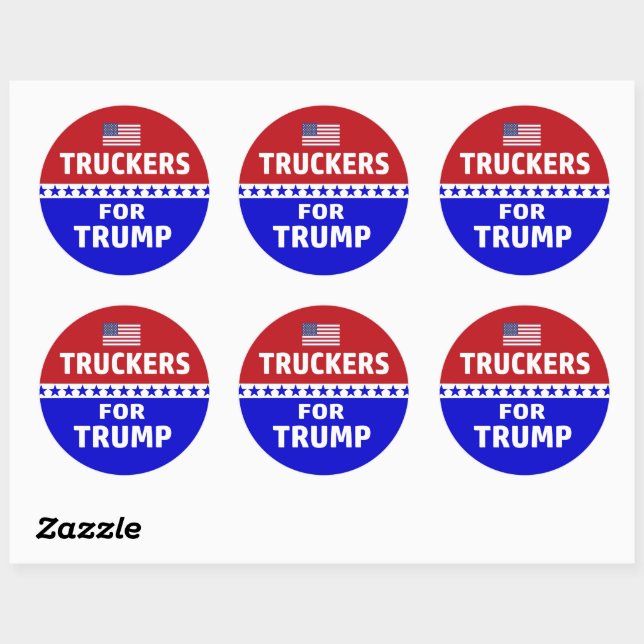 Adesivo Tuckers For Trump (Folha)