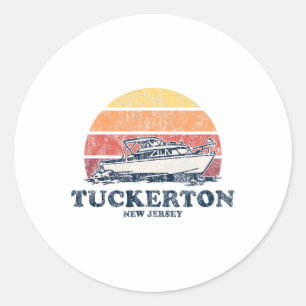 Adesivo Tuckerton Nj Vintage Barco 70s Barco Retroativo