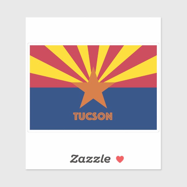 Adesivo Tucson AZ Flag (Folha)