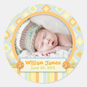 Adesivo Tudo a bordo do anúncio do nascimento do trem