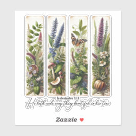 Adesivo Tudo belo no Seu tempo botânico