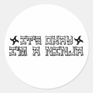 Adesivo Tudo Bem, Sou Um Ninja.