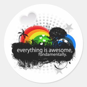 Adesivo tudo é impressionante fundamental