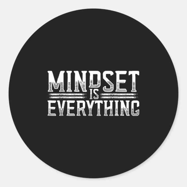 Adesivo Tudo É Motivação De Mente Inspiracional Mindset (Frente)